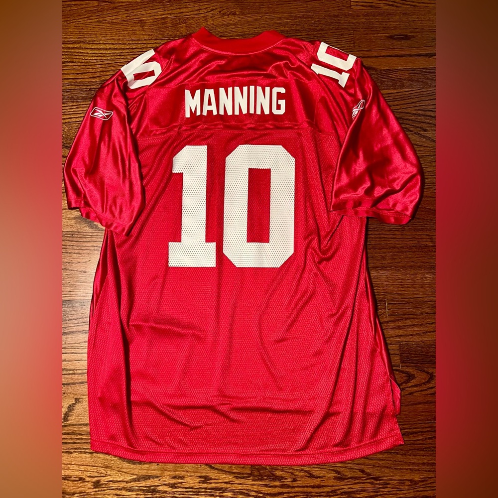 NFL Equipment Reebok New York Giants Eli Manning #10 Red Jersey 2XL GMEN